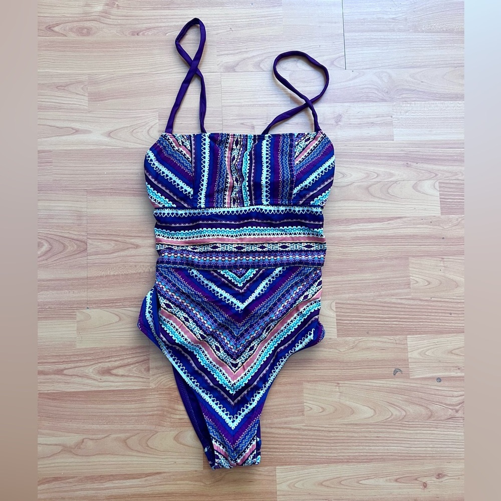Mossimo Tribal Print One Piece Swimsuit